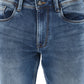 Mid Blue Mid Rise Slim Fit Jeans