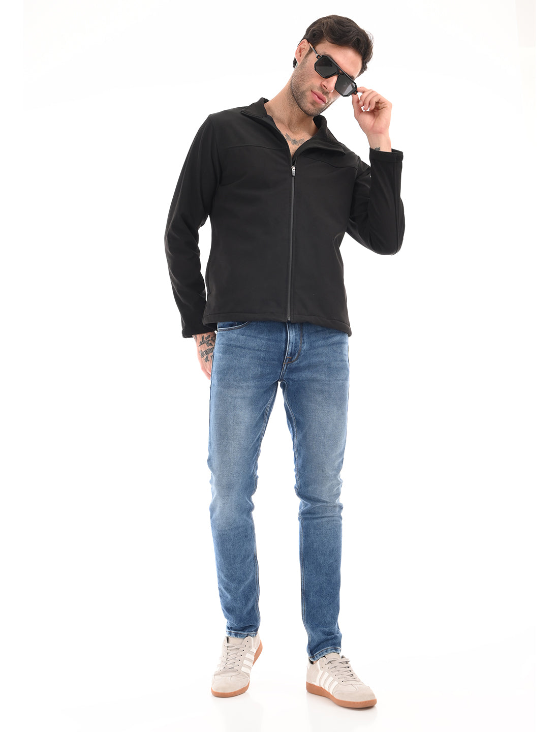 Mid Blue Mid Rise Slim Fit Jeans