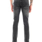 Dark Grey Slim Fit Heavy Fade Jeans