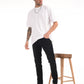 Dark Grey Slim Fit Light Fade Jeans