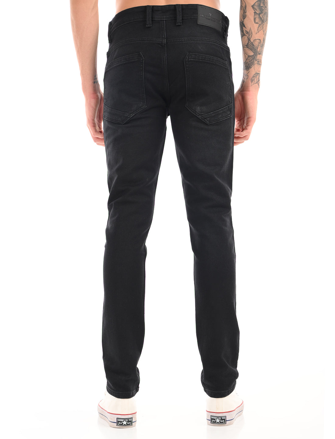 Dark Grey Slim Fit Light Fade Jeans