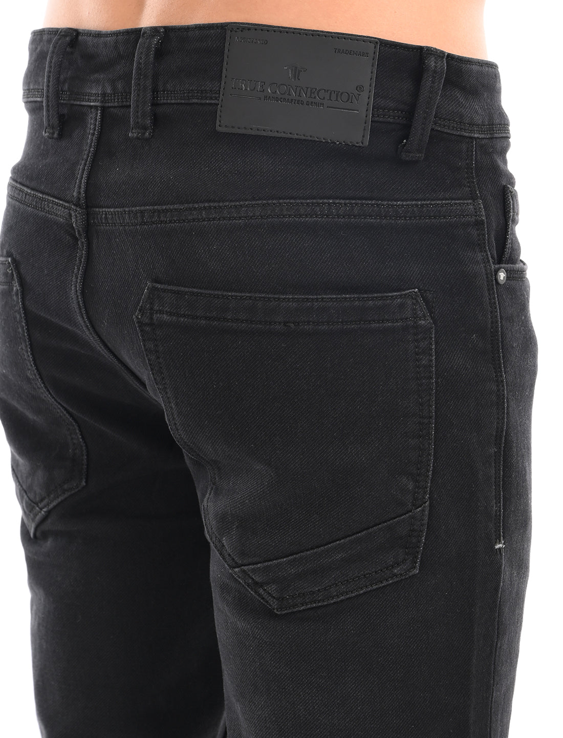 Dark Grey Slim Fit Light Fade Jeans