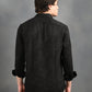 Textured Jacquard Black Shirt