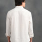 Textured Jacquard White Shirt