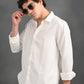 Textured Jacquard White Shirt