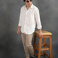 Textured Jacquard White Shirt