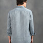 Berit Blue Textured Jacquard Shirt