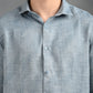 Berit Blue Textured Jacquard Shirt