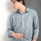 Berit Blue Textured Jacquard Shirt