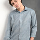 Berit Blue Textured Jacquard Shirt