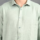 Berit Light Green Textured Jacquard Shirt