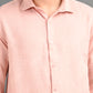 Berit Pink Textured Jacquard Shirt