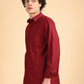 Red Solid Oxford Shirt