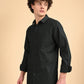 Dark Green Solid Oxford Shirt