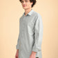 Pearl Grey Solid Oxford Shirt