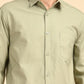 Light Green Solid Oxford Shirt