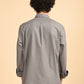 Dark Grey Solid Oxford Shirt