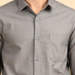 Dark Grey Solid Oxford Shirt