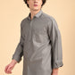 Dark Grey Solid Oxford Shirt