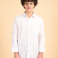 White Solid Oxford Shirt
