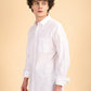 White Solid Oxford Shirt