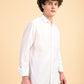 White Solid Oxford Shirt