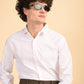 White Solid Oxford Shirt