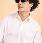 White Solid Oxford Shirt