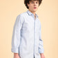 Pastel Blue Solid Oxford Shirt