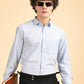 Pastel Blue Solid Oxford Shirt