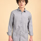 Dove Grey Solid Oxford Shirt