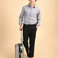 Dove Grey Solid Oxford Shirt