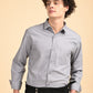 Dove Grey Solid Oxford Shirt